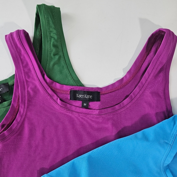 Tank Top Bundle Karen Kane Size M Colors Green,Blue, Pink - Picture 8 of 10